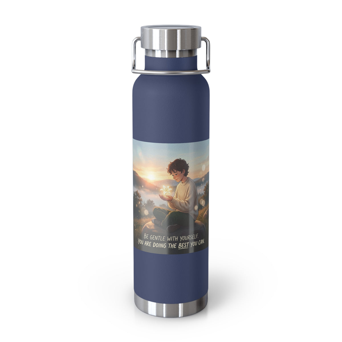 22oz Insulated Water Bottle — Be Gentle With Yourself